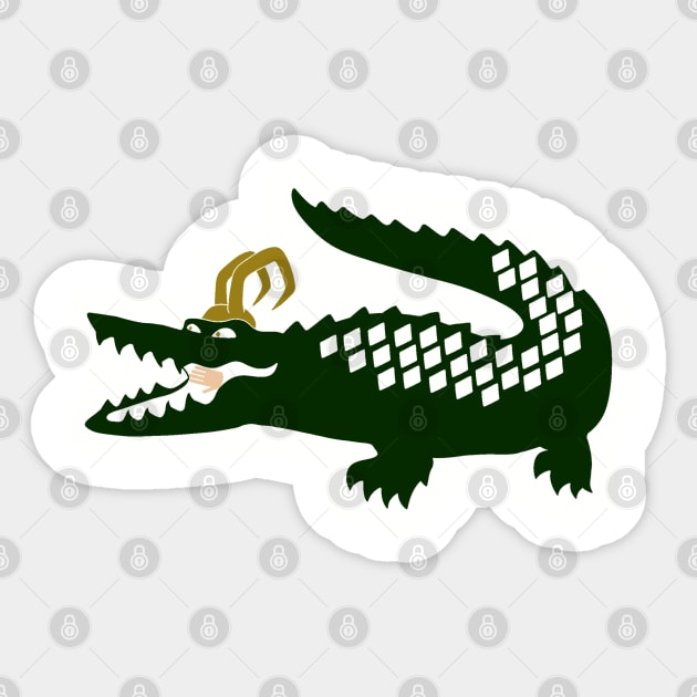 Alligator Loki Sticker by ZkyySky